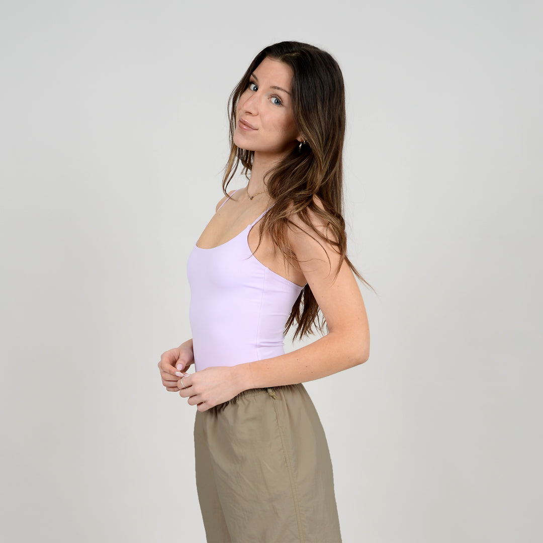Perla Adjustable Strap Bodysuit - Lilac | RD Style