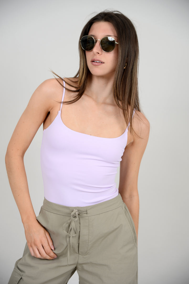 Perla Adjustable Strap Bodysuit - Lilac | RD Style