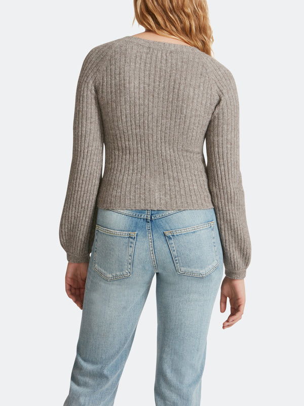 Make It Short Sweater - Grey | BB Dakota – Jolie Folie Boutique
