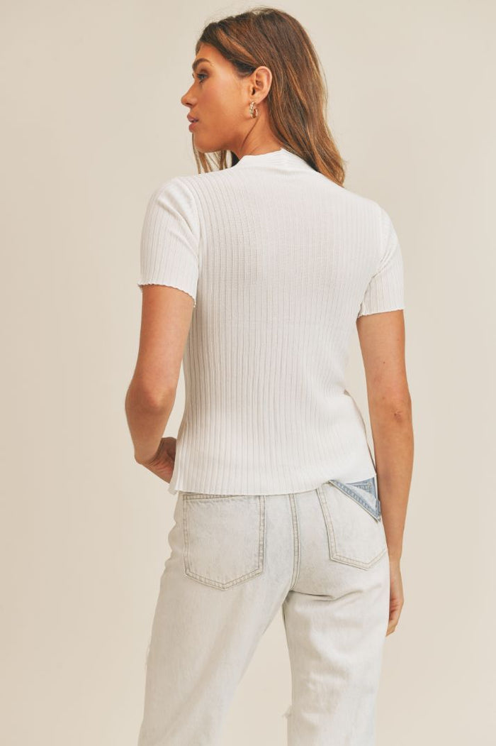 Swift Stroll Twist Front Knit Top | Sage The Label - Clearance