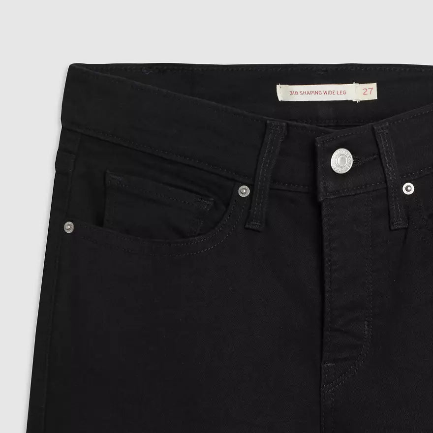 318 Shaping Wide Leg - Soft Black | Levi's | Pre-Fall