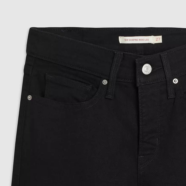 318 Shaping Wide Leg - Soft Black | Levi's | Pre-Fall