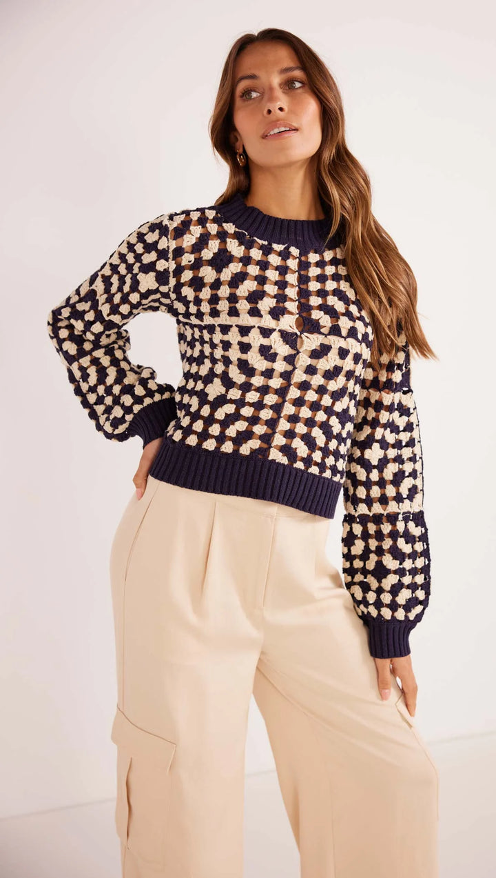 Meyer Crochet Knit Sweater | MinkPink