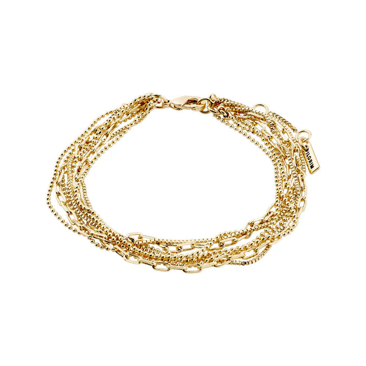 Lilly Multi Chain Bracelet - Gold | Pilgrim