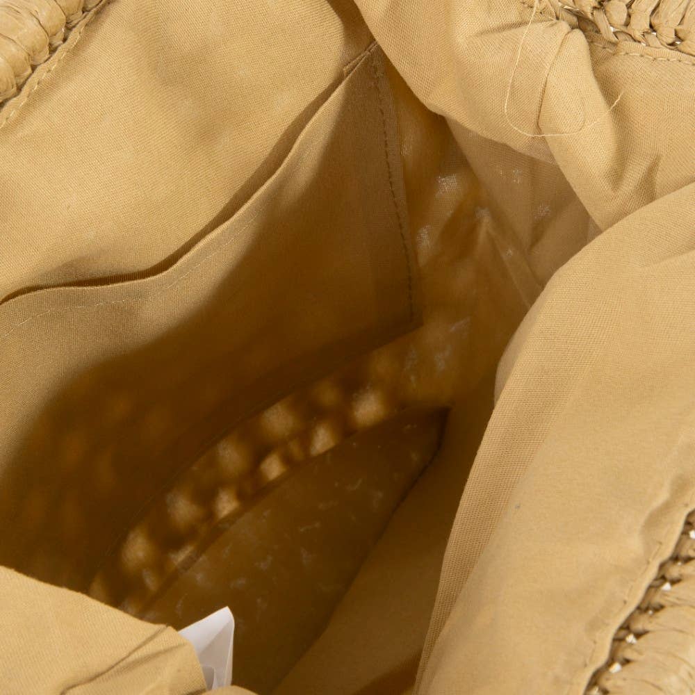 Two Tone Straw Braided Purse | Anarchy Street