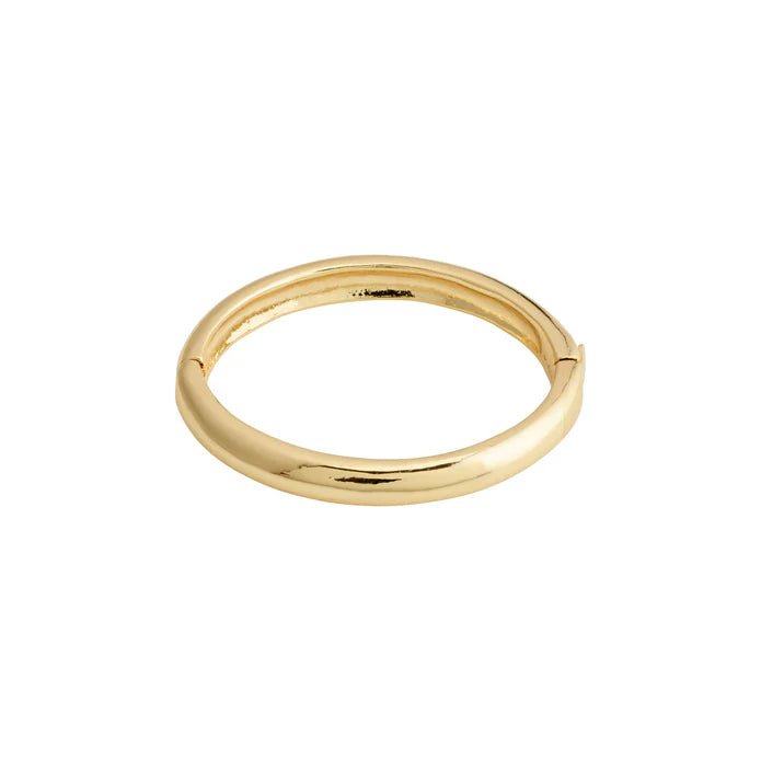 BE Bangle Bracelet in Gold | Pilgrim