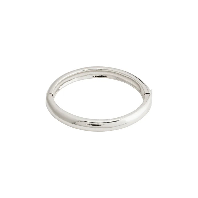 BE Bangle Bracelet in Silver | Pilgrim