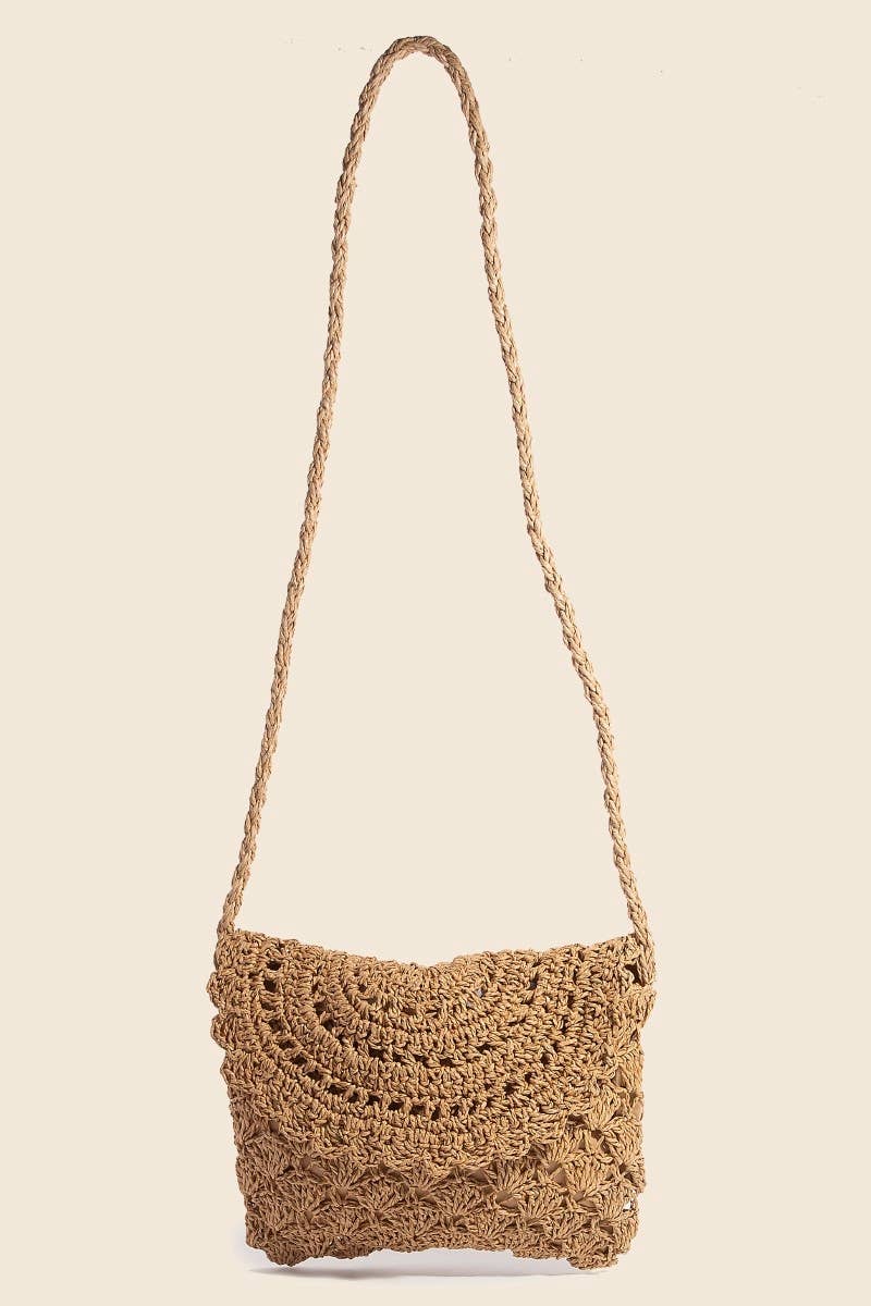 Intricate Straw Braided Envelope Hand Bag | Anarchy Street