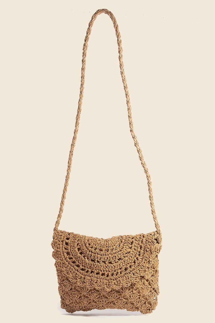Intricate Straw Braided Envelope Hand Bag | Anarchy Street