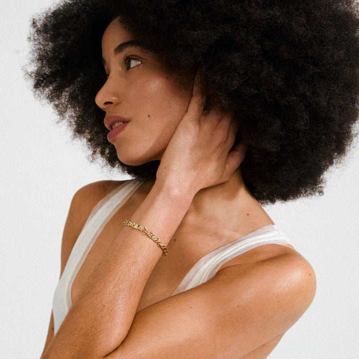 Instant Textured Bracelet - Gold | Pilgrim