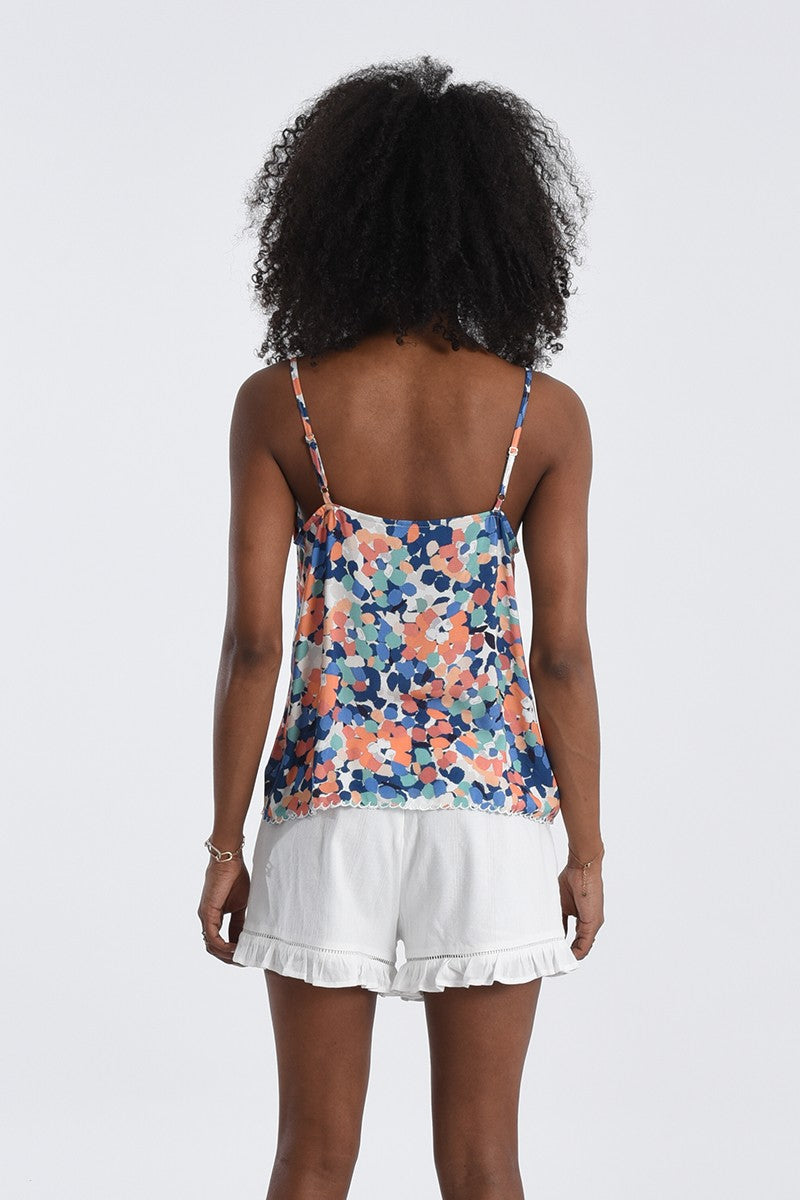 Printed Camisole - Blue Canopee | Molly Bracken - Clearance