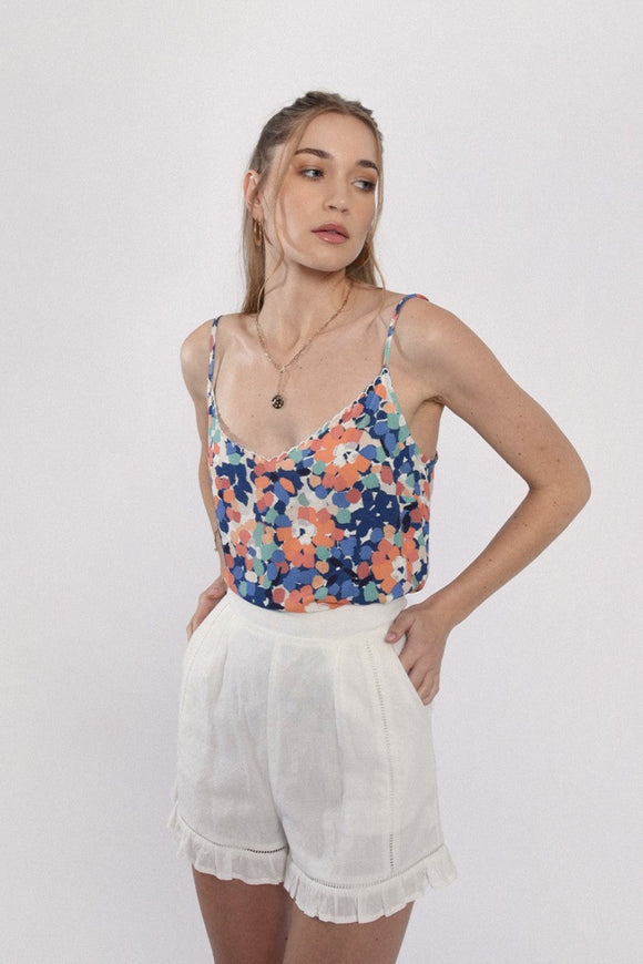 Printed Camisole - Blue Canopee | Molly Bracken - Clearance
