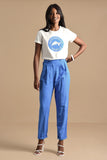 High Wasted Pants - Blue | Molly Bracken - Clearance