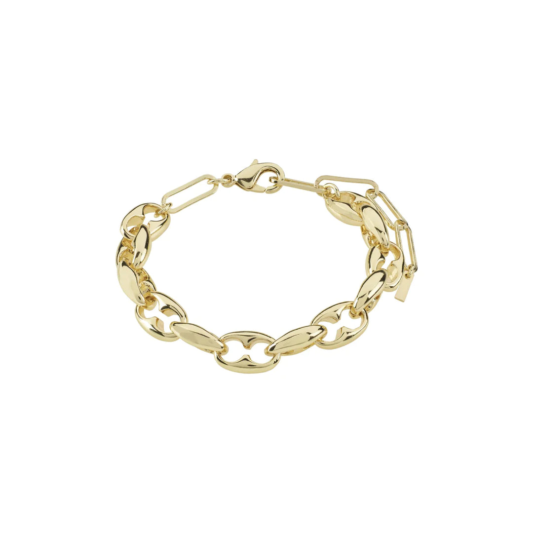 Pace Recycled Chunky Bracelet - Gold | Pilgrim