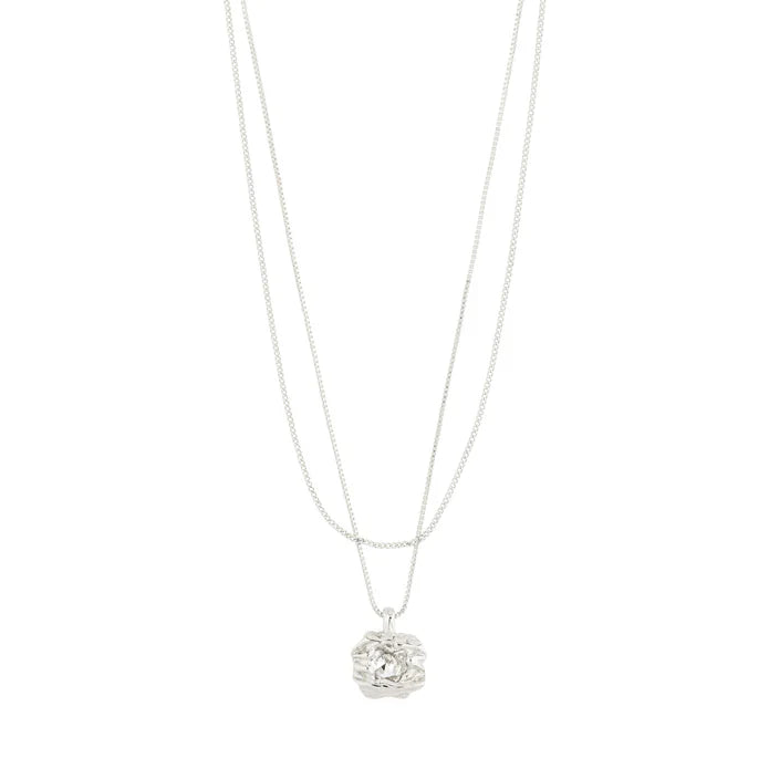 Feel Crystal 2-in-1 Necklace - Silver | Pilgrim