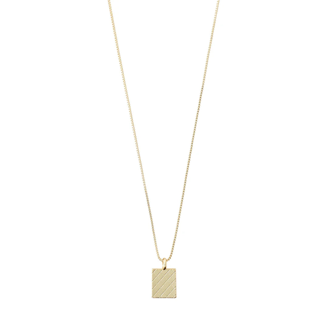 Blossom Square Coin Necklace - Gold | Pilgrim