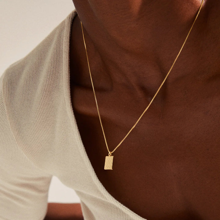 Blossom Square Coin Necklace - Gold | Pilgrim