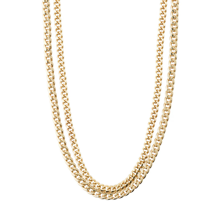 Blossom Curb Chain 2-in-1 Necklace - Gold | Pilgrim