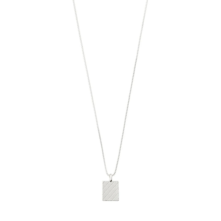 Blossom Square Coin Necklace - Silver | Pilgrim