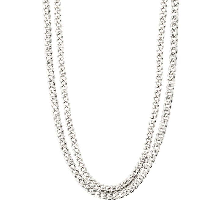 Blossom Curb Chain 2-in-1 Necklace - Silver | Pilgrim