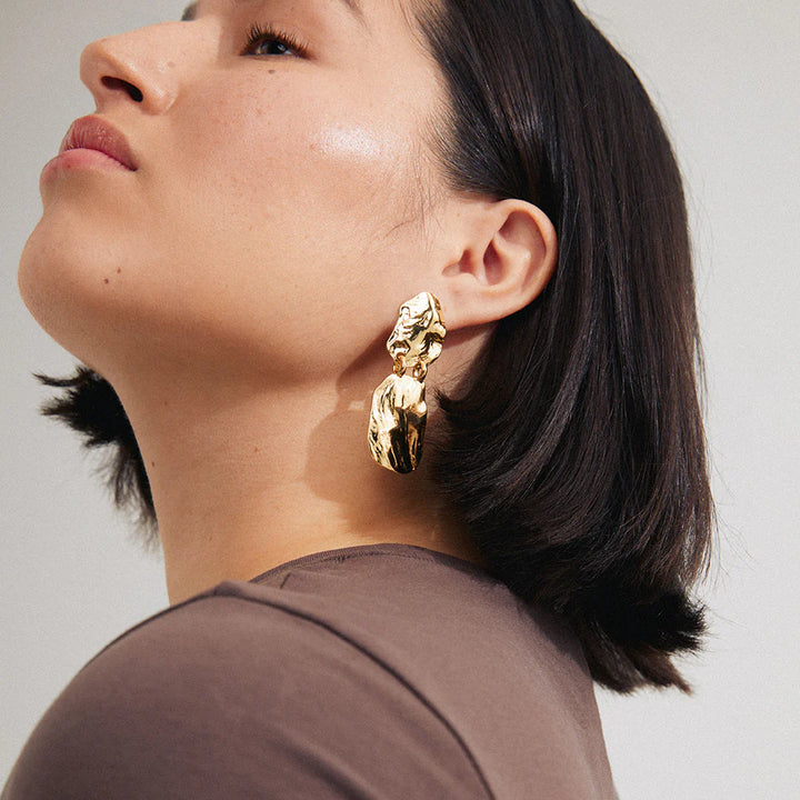 Bloom Recycled Earrings - Gold | Pilgrim