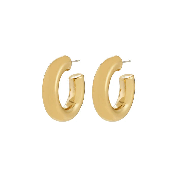Phase Large Hoop Earrings - Gold | Pilgrim