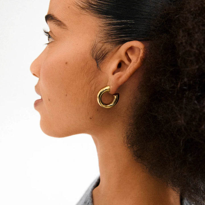 Phase Large Hoop Earrings - Gold | Pilgrim