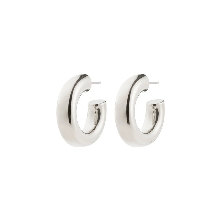 Phase Medium Hoop Earrings - Silver | Pilgrim