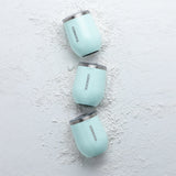 12oz stemless wine tumbler in powder blue by corkcicle. Insulated. Summer23. Jolie folie boutique