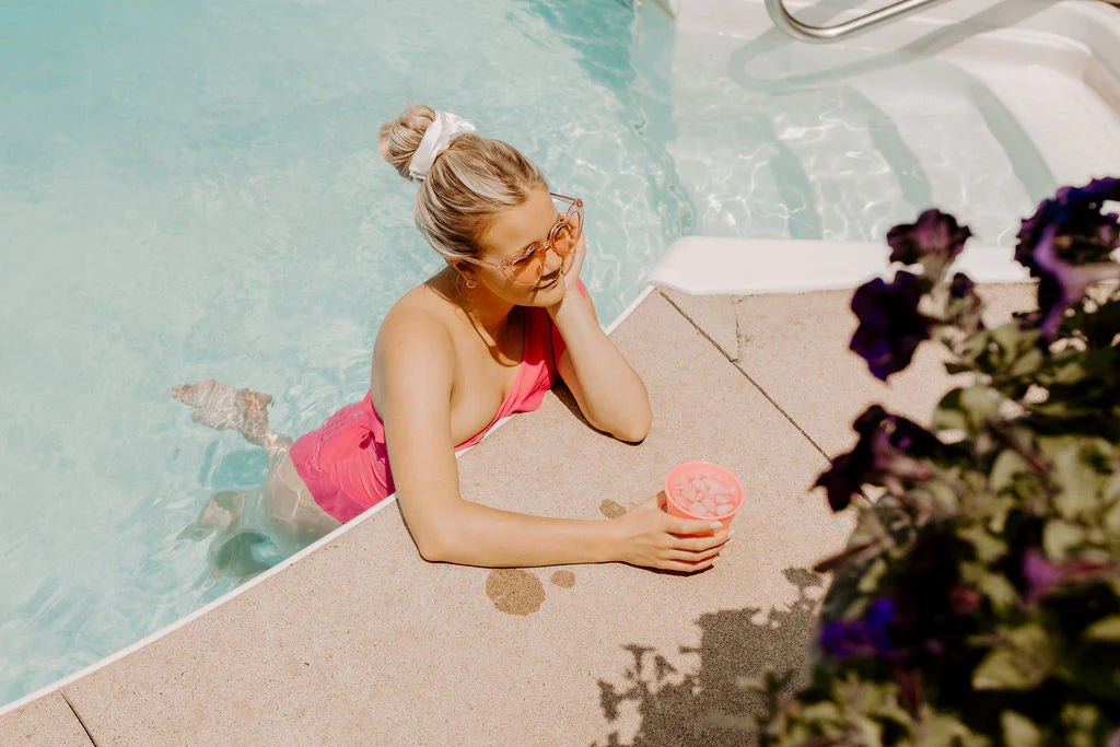 White Satin Scrunchie | Barbays