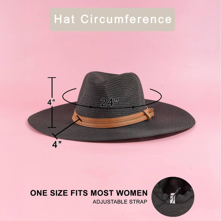 Paper Straw Fedora With Leather Studded Band | Anarchy Street
