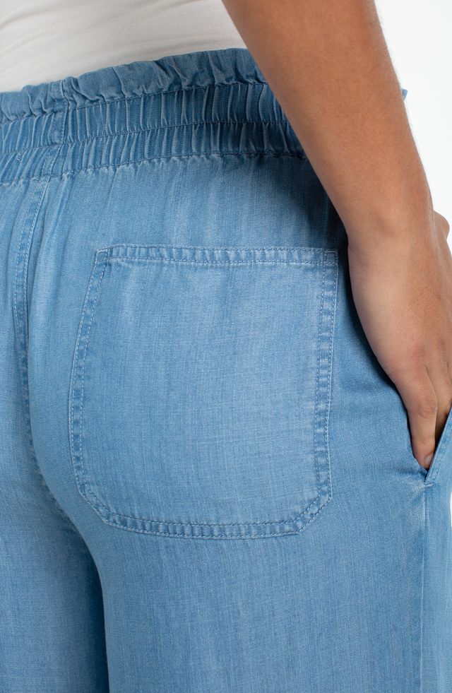 Paperbag High Rise Wide Leg Pant | Liverpool