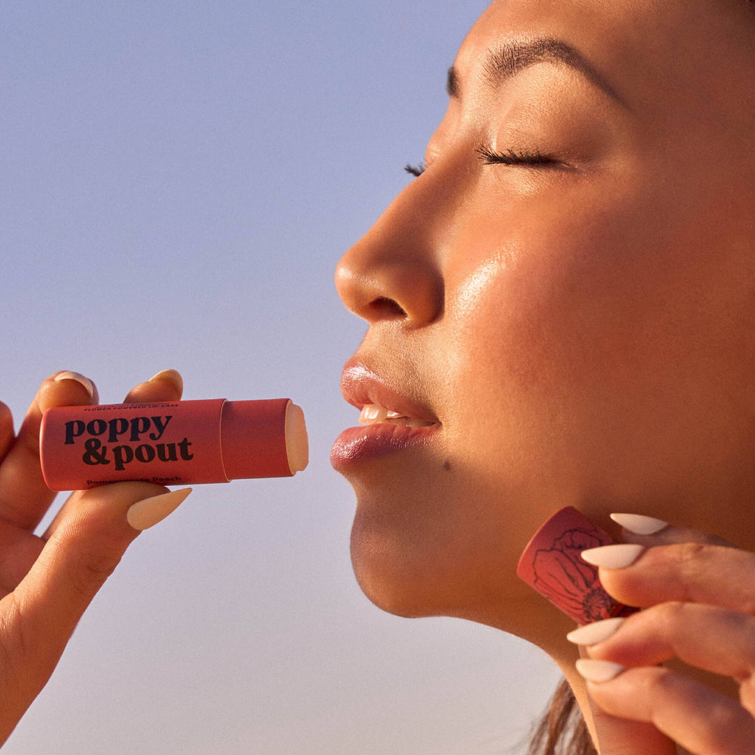 Pomegranate Peach Lip Balm | Poppy & Pout