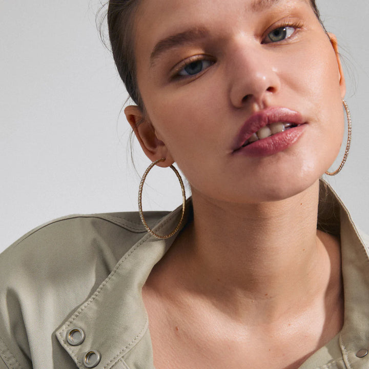 Sydney Mega Hoop Earrings - Gold | Pilgrim