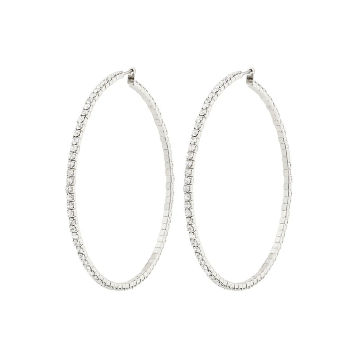 Sydney Mega Hoop Earrings - Silver | Pilgrim