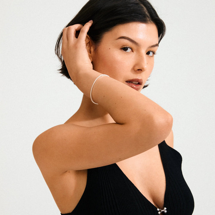 Arash Pearl Bracelet - Silver | Pilgrim