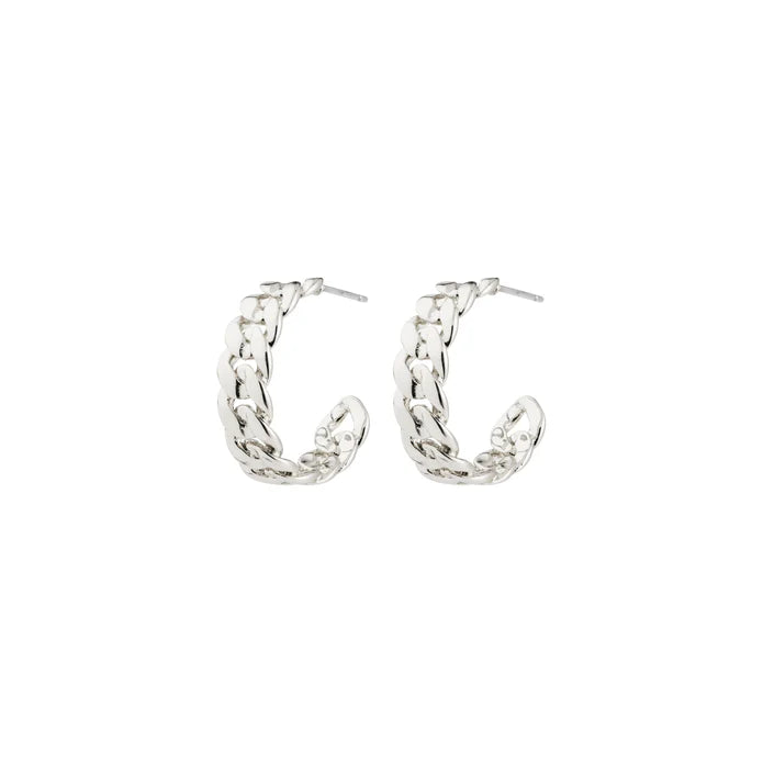 Mayer Hoop Earrings - Silver | Pilgrim