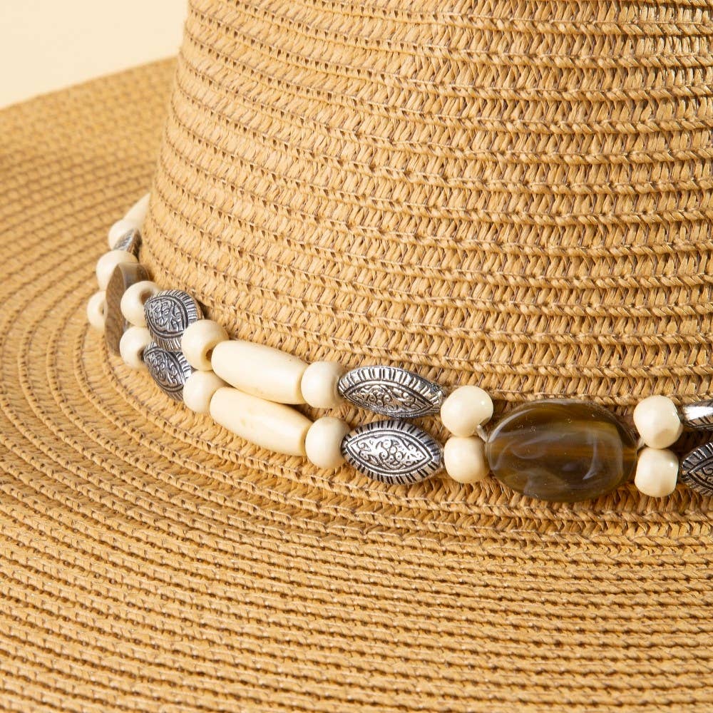 Beaded Summer Straw Hat | Anarchy Street