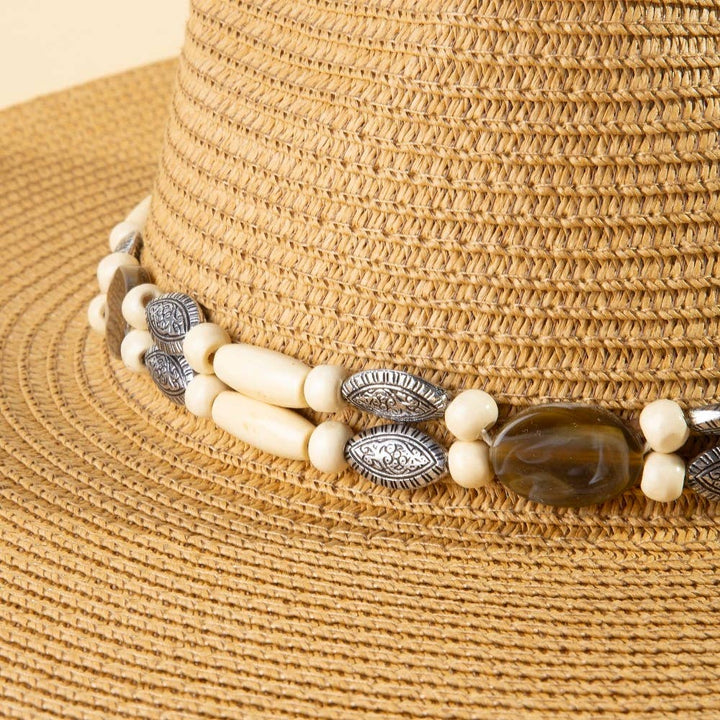 Beaded Summer Straw Hat | Anarchy Street