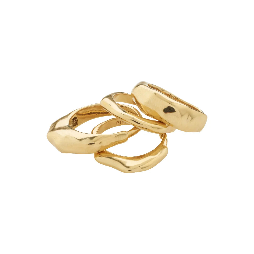 ASHER Rings 4-in-1 Set in Gold | Pilgrim