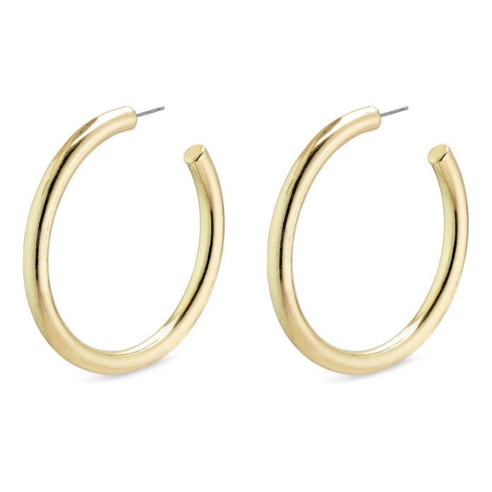 Maddie Large Hoop Earrings in Gold | Pilgrim