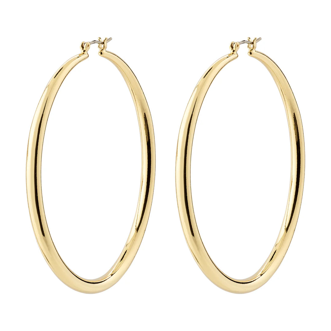 Priya Hoop Earrings 60 mm - Gold | Pilgrim