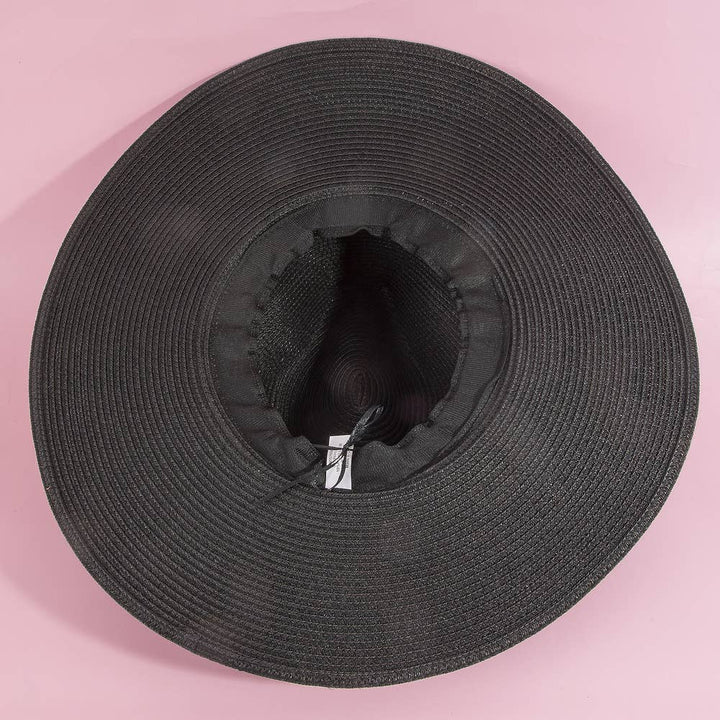 Paper Straw Fedora With Leather Studded Band | Anarchy Street