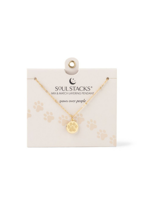 Pet Paw Charm Layering Pendant Necklace | Soul Stacks