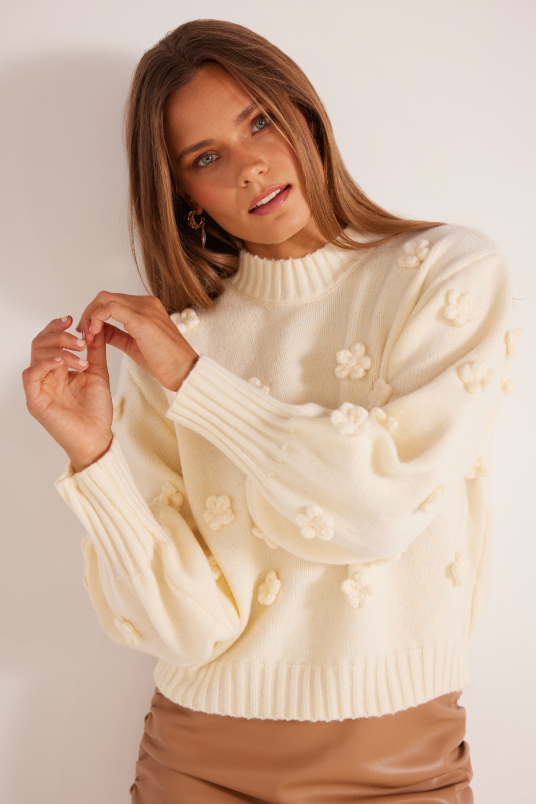 Daisy Sweater - White | Minkpink - CLEARANCE