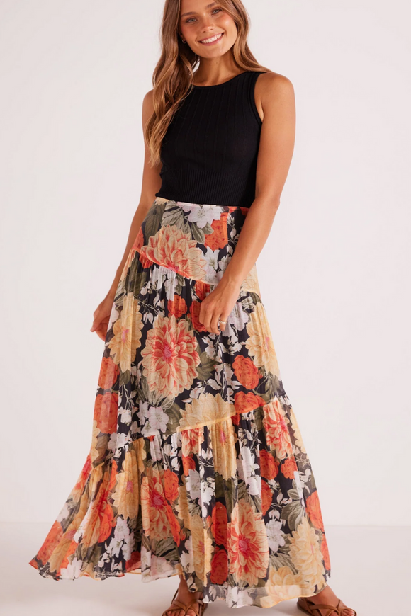Clementine Maxi Skirt - Floral | Minkpink