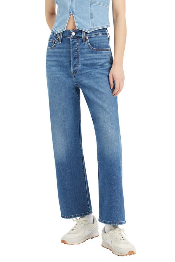 Ribcage Straight Ankle Jeans - Hitzig Mid | Levis