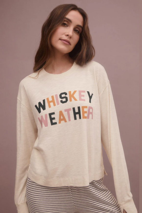 Chill Whiskey Long Sleeve Tee - Natural | Z Supply