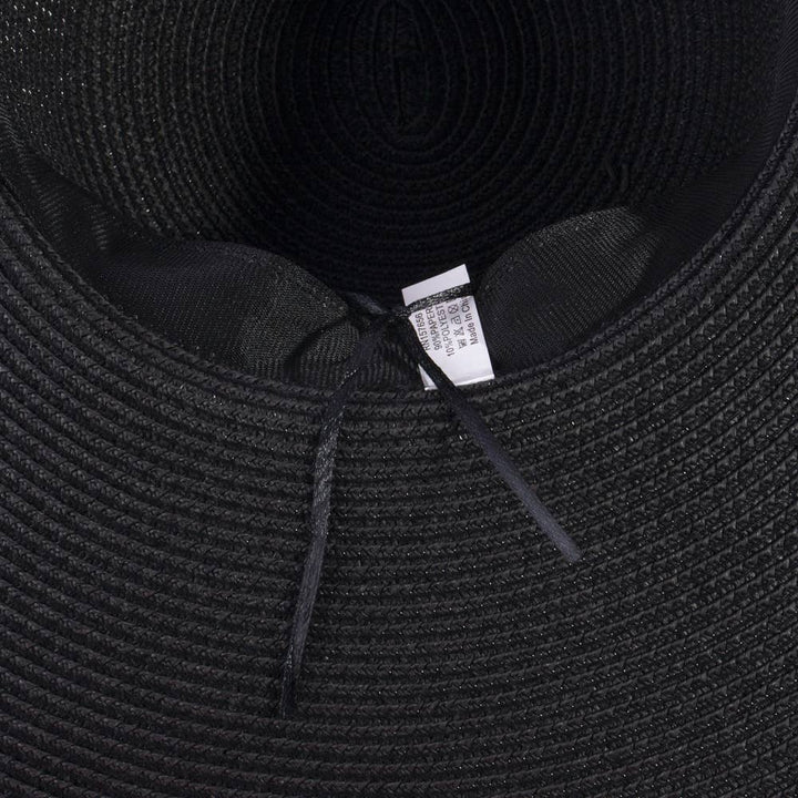 Wide Brim Straw Sun Hat With Cord Hat Band | Anarchy Street