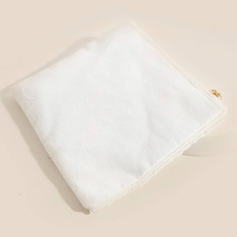 Spritz Please Stripped Seed Beaded Coin Purse | Anarchy Street